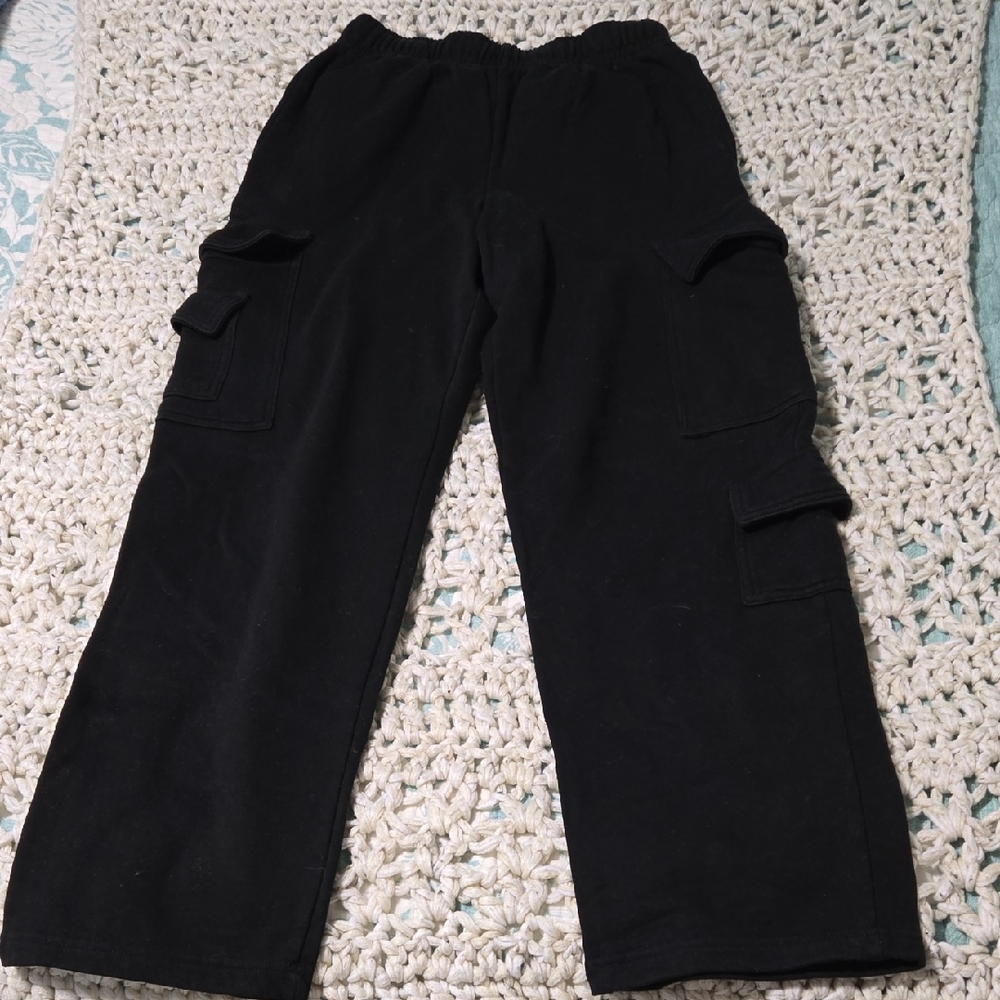 Black Garage Cargo Joggers